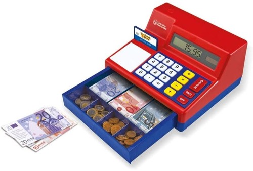 Children toy cash register - cash,