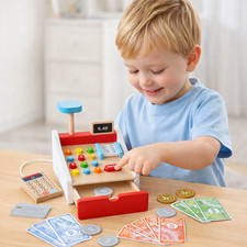 Cute WOODEN TOY  Cash Register