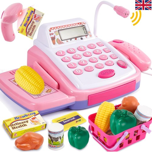 Pink toy cash register - toy,
