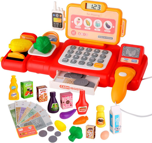 Cash register for kids - cash,