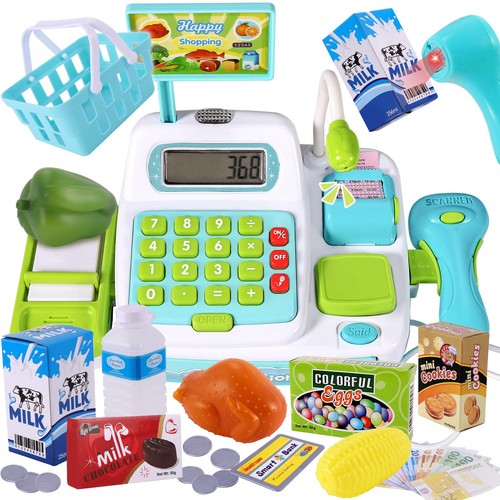 Kids till cash register - kids, with