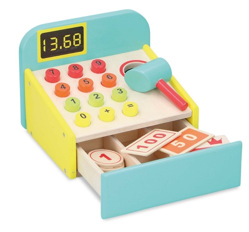 Wooden cash register shop - cash,