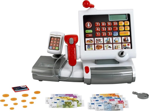 Red cash register - toy, kids